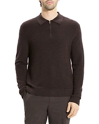 Theory Cashmere Long Sleeve Polo Shirt