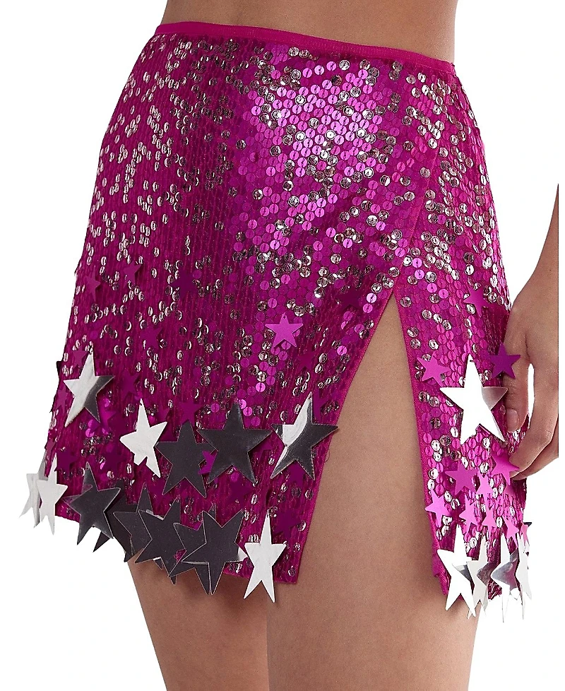 Nasty Gal Limited Embellished Star Trim Mini Skirt