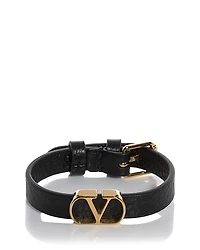 Valentino Garavani VLogo Leather Bracelet
