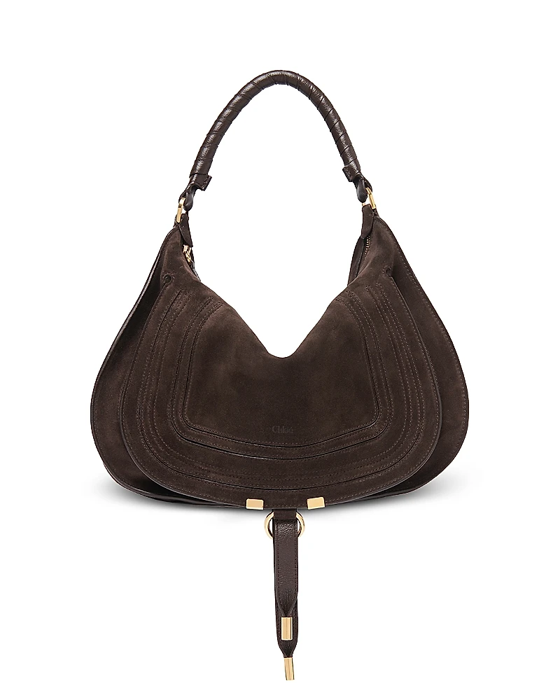 Chloe Marcie Medium Suede Shoulder Bag