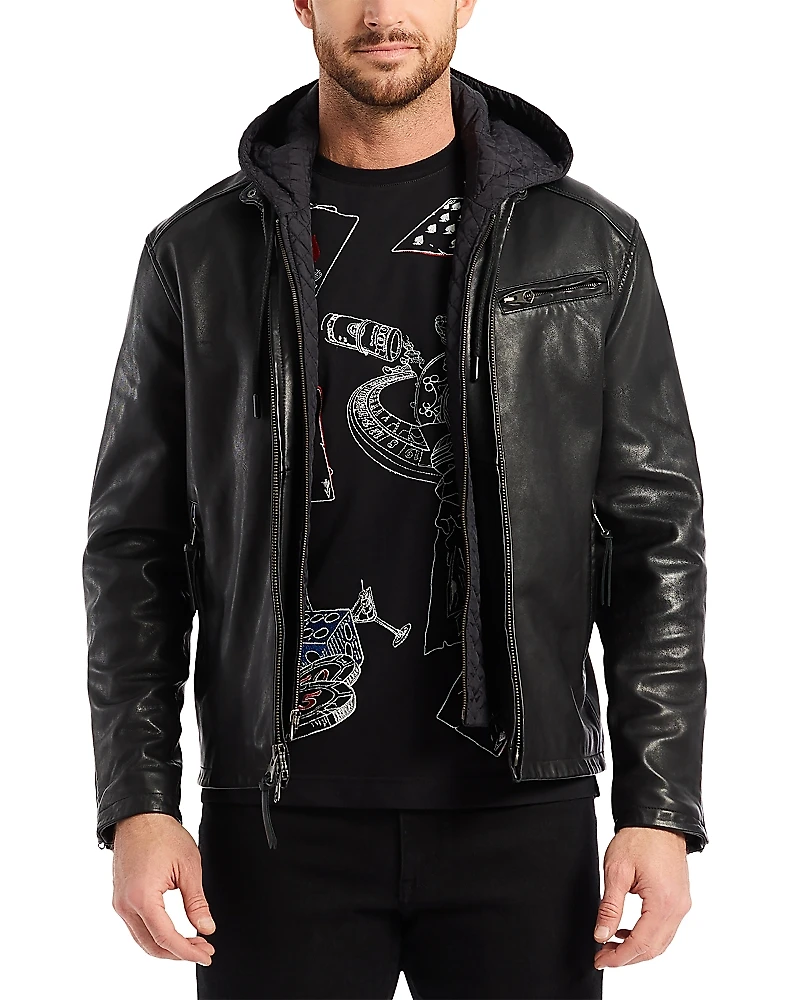 Robert Graham Cedro Leather Moto Jacket