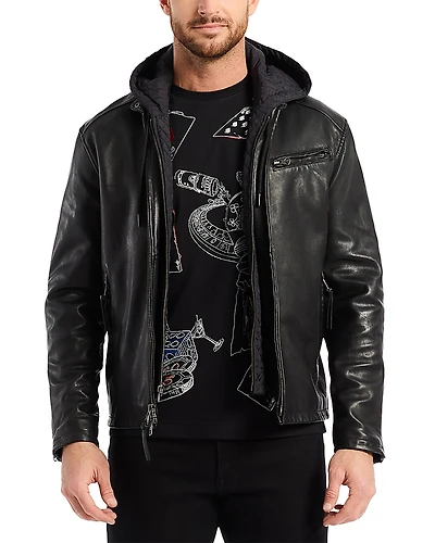 Robert Graham Cedro Leather Moto Jacket