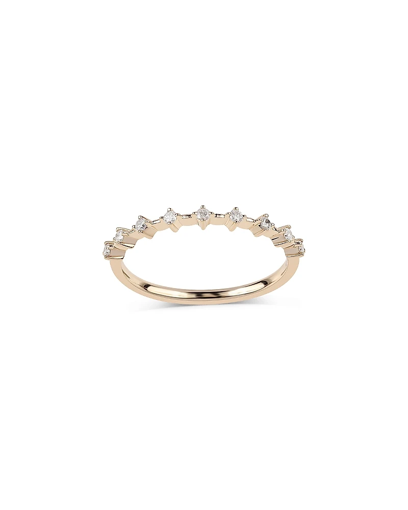 Moon & Meadow 14K Yellow Gold Diamond Stack Band