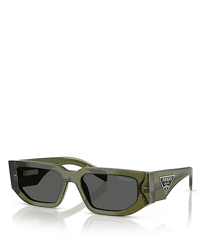 Prada Rectangular Sunglasses, 55mm