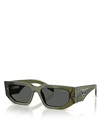 Prada Rectangular Sunglasses, 55mm