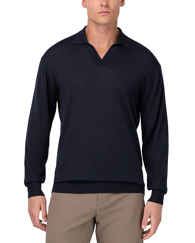 Boggi Milano Wool Silk Cashmere Luxury Polo Shirt