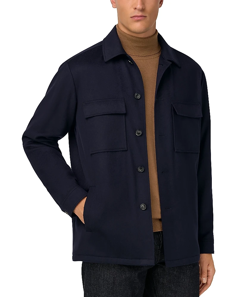 Boggi Milano Cashmere Shirt Jacket