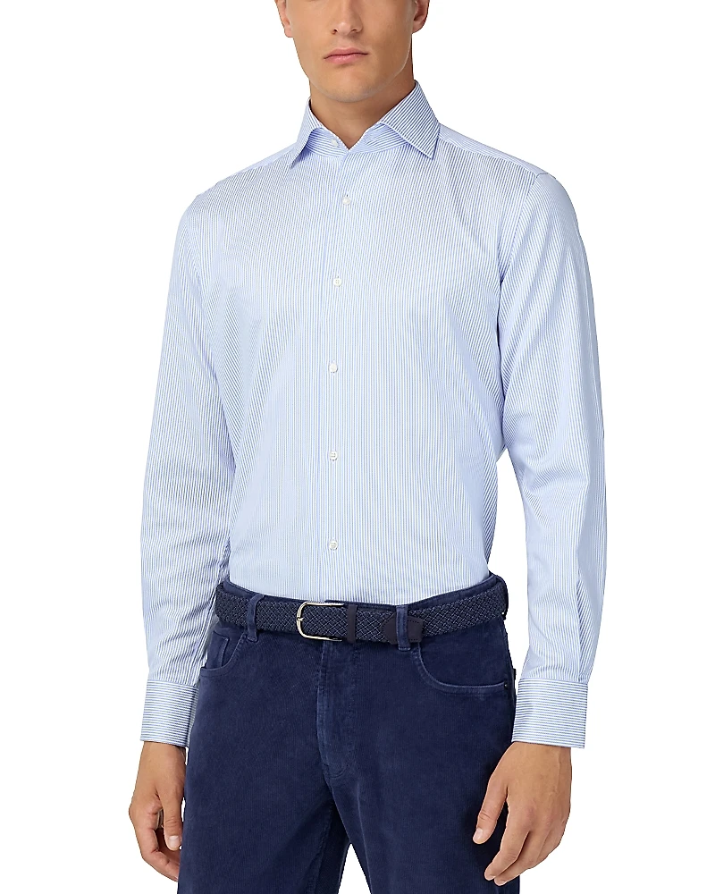 Boggi Milano Capri Collar Cotton Dress Shirt