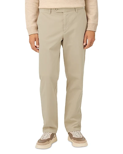 Boggi Milano Garment-Dyed Stretch Cotton Trousers