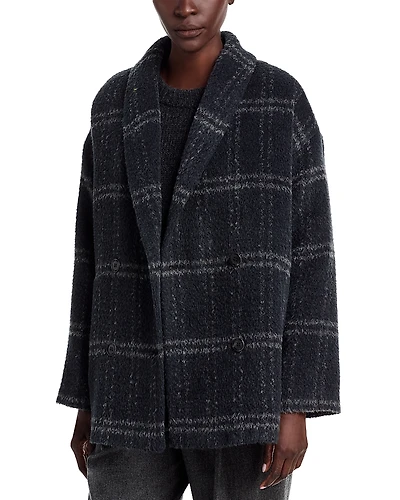 Eileen Fisher Shawl Collar Short Coat