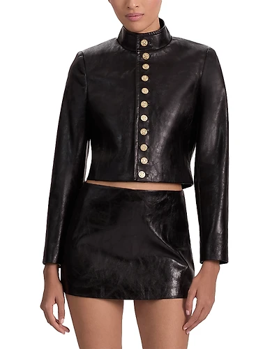 Alice and Olivia Emerson Faux Leather Jacket