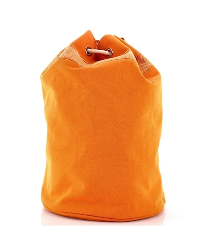 Pre-Owned HERMES Gm Saint Malo Hermarin Bag Toile