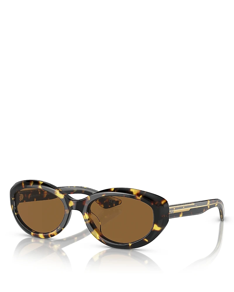 Khaite X Oliver Peoples Oval Sunglasses, 53mm