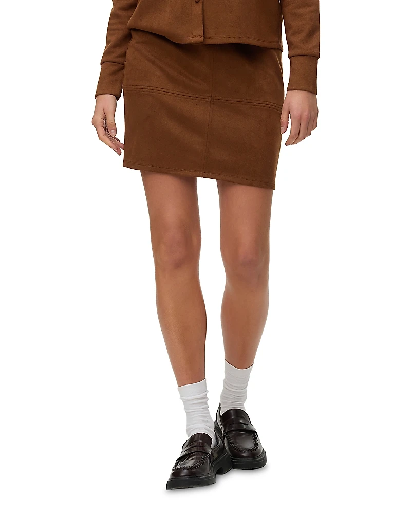 Vero Moda Kreta Faux Suede Mini Skirt
