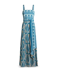 Etro Wrap Flared Maxi Dress