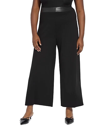 Lysse Plus Denver High Waist Wide Leg Ponte Pants
