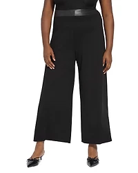 Lysse Plus Denver High Waist Wide Leg Ponte Pants