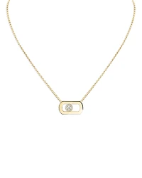 Messika 18K Rose Gold So Move Diamond Oval Pendant Necklace