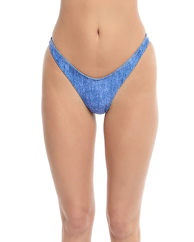 Capittana Lily Lace Denim Bikini Bottom