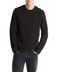 Vince Merino Wool Utility Shaker Sweater