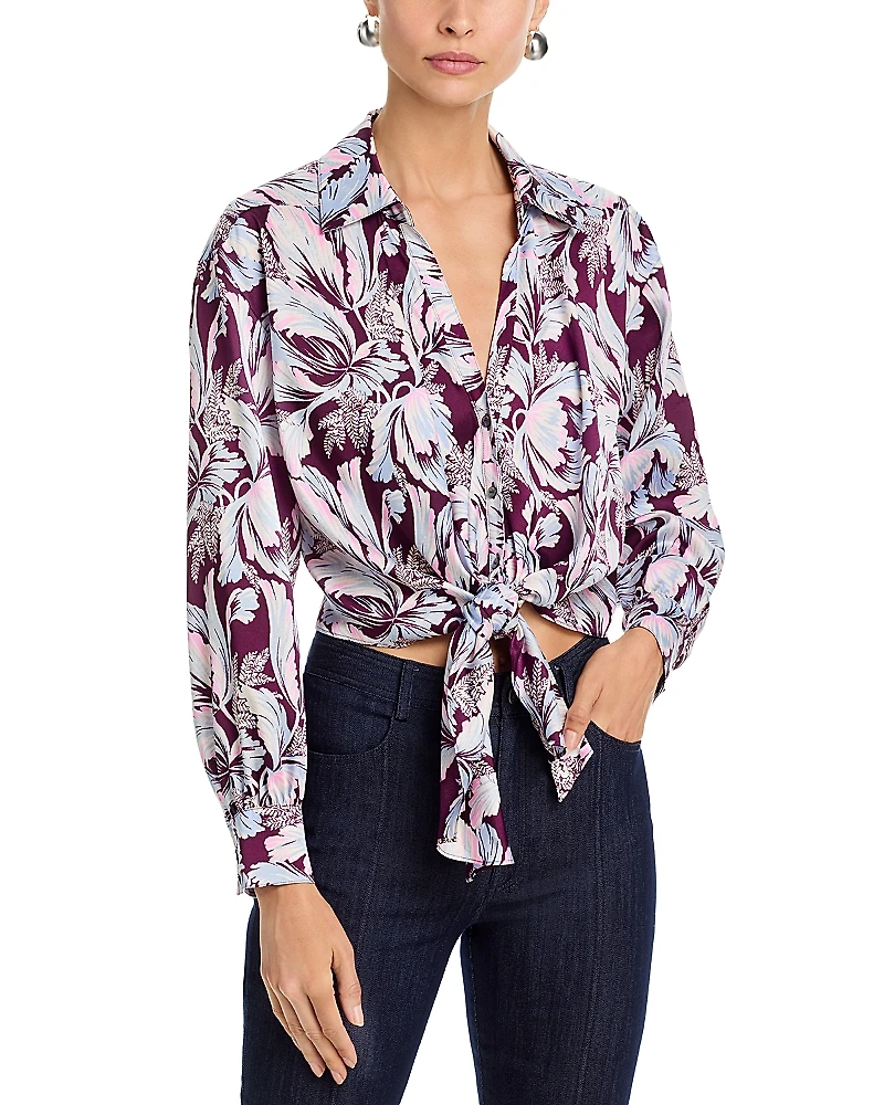 Cinq a Sept Marianna Tulip Print Blouse