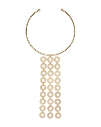 Ramy Brook Ring Link Jewelry Multi Ring Statement Necklace, 15.7