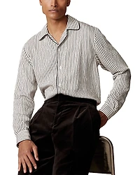 Reiss Kemp Long Sleeve Button Front Camp Shirt