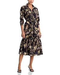 Cara Hutton Floral Midi Dress