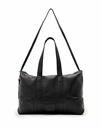 Allsaints Ares Large Grained Leather Holdall Tote