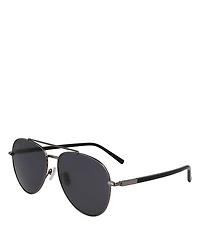 Ferragamo Timeless Aviator Sunglasses, 61mm