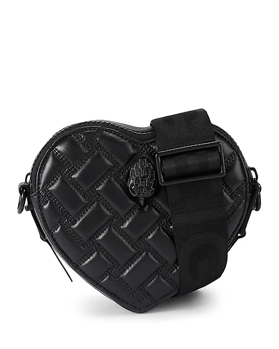 Kurt Geiger London Kensington Heart Mini Quilted Leather Crossbody
