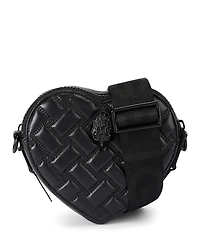 Kurt Geiger London Kensington Heart Mini Quilted Leather Crossbody