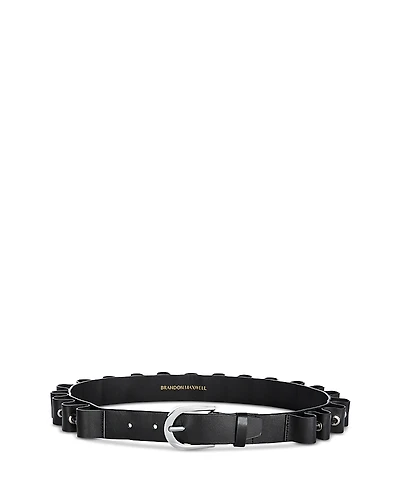 Brandon Maxwell Steele Leather Belt