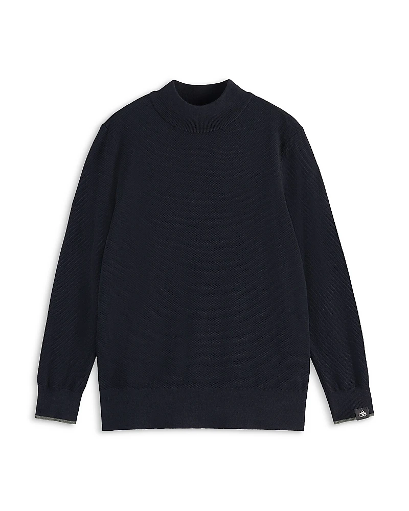 Scotch & Soda Boys' Regular Fit Mock Neck Sweater - Big Kid