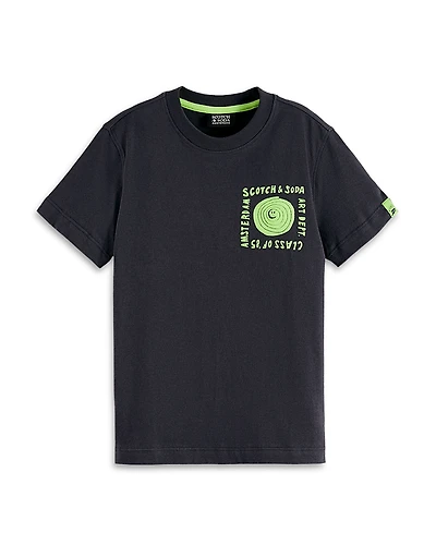 Scotch & Soda Relaxed Fit Artwork Tee - Little Kid