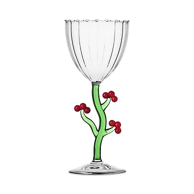 Ichendorf Holly Berries Stemmed Glass