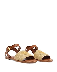 Farm Rio Women's Raffia Flats Sandals