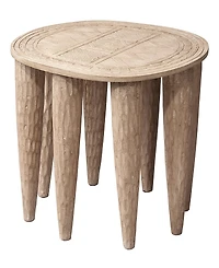 Jamie Young Naga Mango Wood Side Table