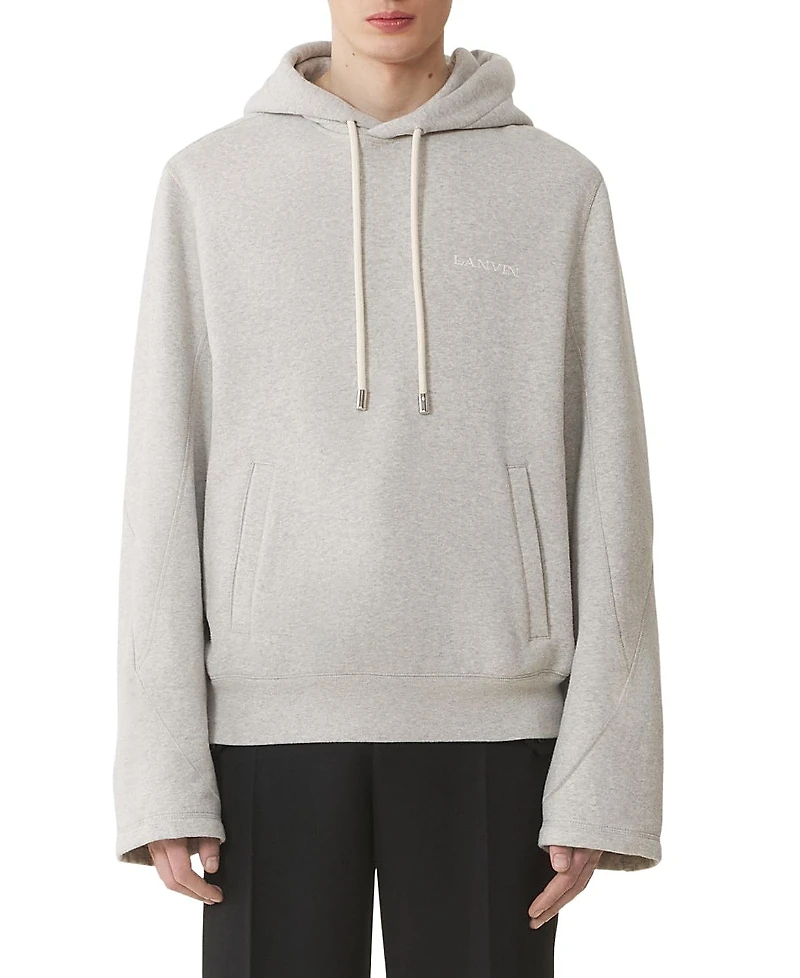 Lanvin Cotton Fleece and Cashmere Hoodie