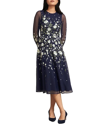 Hobbs London Lois Embroidered Dress