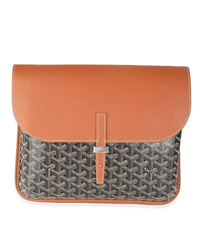 Pre-Owned Goyard Coursier Messenger Mm Canvas Handbag