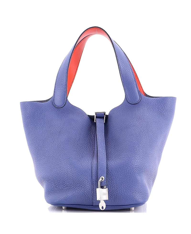 Pre-Owned Hermes Mm Eclat Picotin Lock Bag Clemence