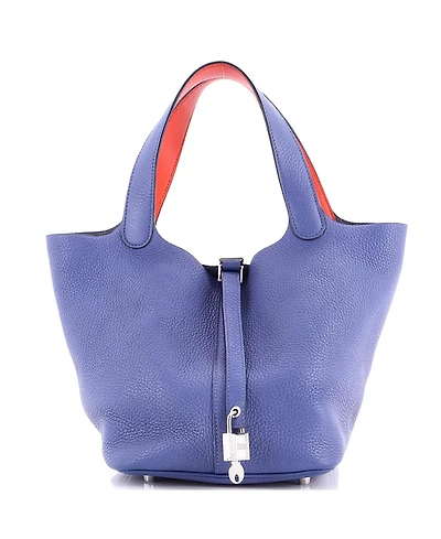 Pre-Owned Hermes Mm Eclat Picotin Lock Bag Clemence