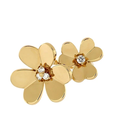 Pre-Owned Van Cleef & Arpels Frivole Between the Finger Ring 18K Gold with Diamonds