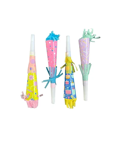 Jollity & Co. It's A Birthday Noise Makers, Set of 8, 2 of Each Style Per Pack
