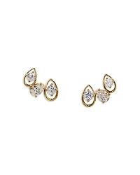 Nadri It Girl Cubic Zirconia Cluster Stud Earrings