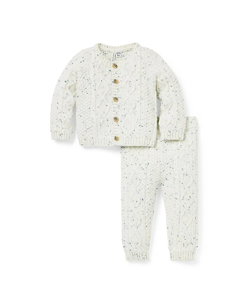 Janie and Jack Boys' Baby Cable Knit Matching Set