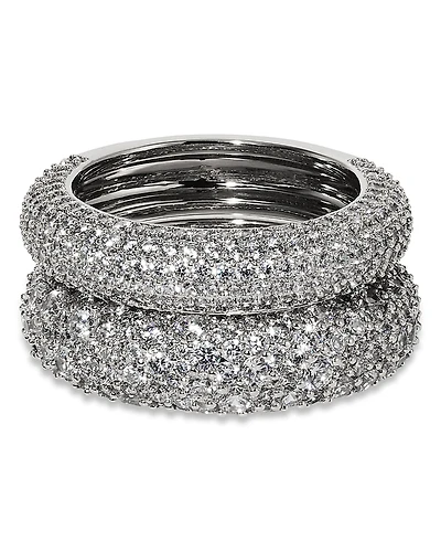 Nadri Crushed Pave Band Rings
