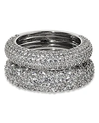 Nadri Crushed Pave Band Rings