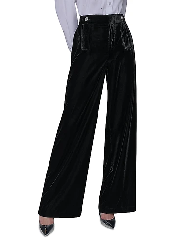 Karl Lagerfeld Paris Wide Leg Velvet Pants